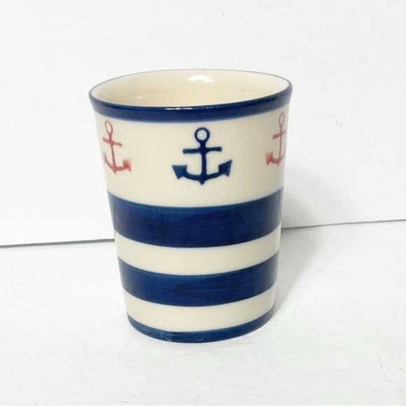 Sail Boats Exclusive To Laura Ashley Hand Decorated Cup in England Bathroom - Picture 2 of 4